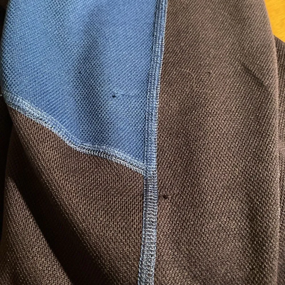 The North Face Men's Large Long Sleeve Quarter Zip Long Sleeve‎ Shirt Blue V107